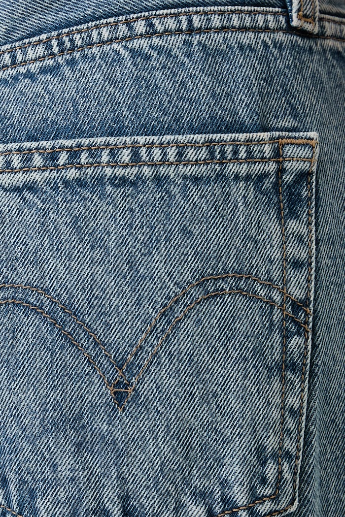 Blugi wide leg pentru femei MIDDY WIDE LEG Levi's 0081Z albastru