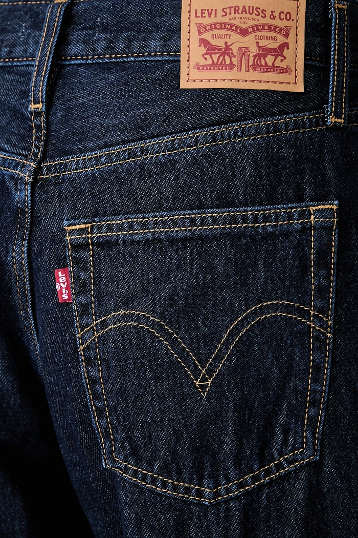 Levi's wide leg džíny dámské MIDDY WIDE LEG námořnická modř 0081Z
