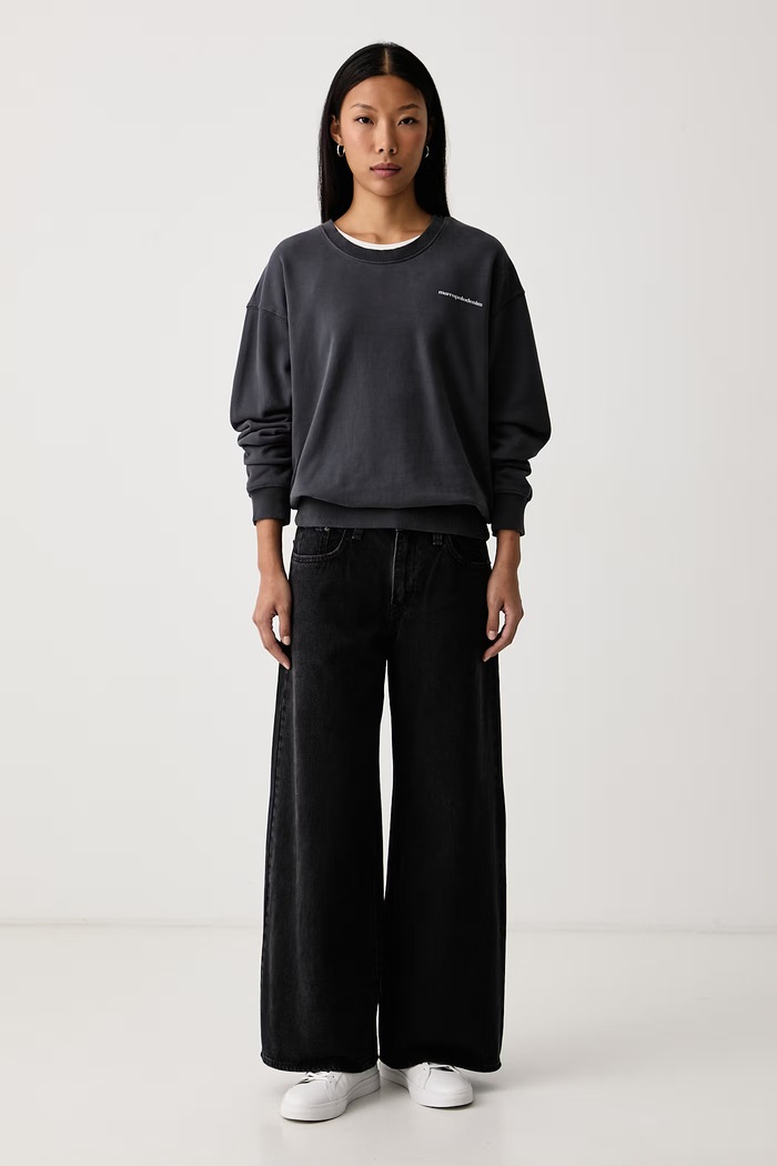 Levi's Blugi wide leg pentru femei MIDDY WIDE LEG 0081Z negru AA00