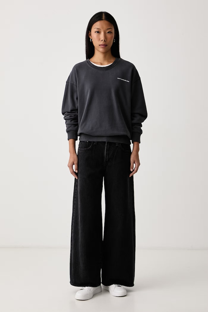 Levi's Blugi wide leg pentru femei MIDDY WIDE LEG 0081Z negru AA00