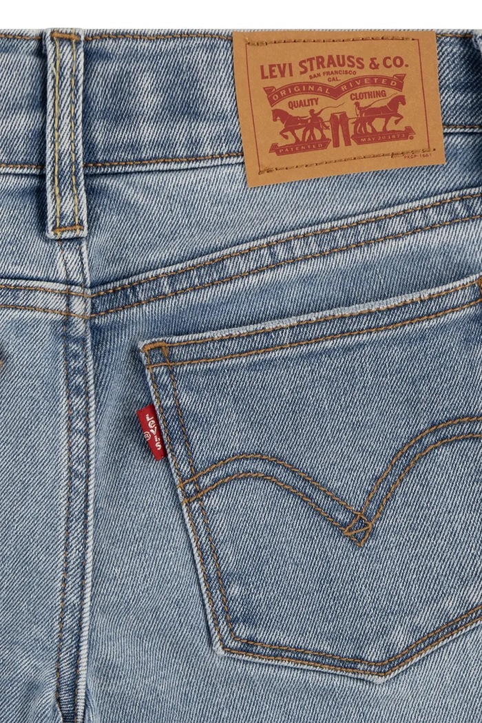 Djevojčice Levi's Dječje traperice Levi's WIDE LEG JEANS 4EG381.PPYA plava