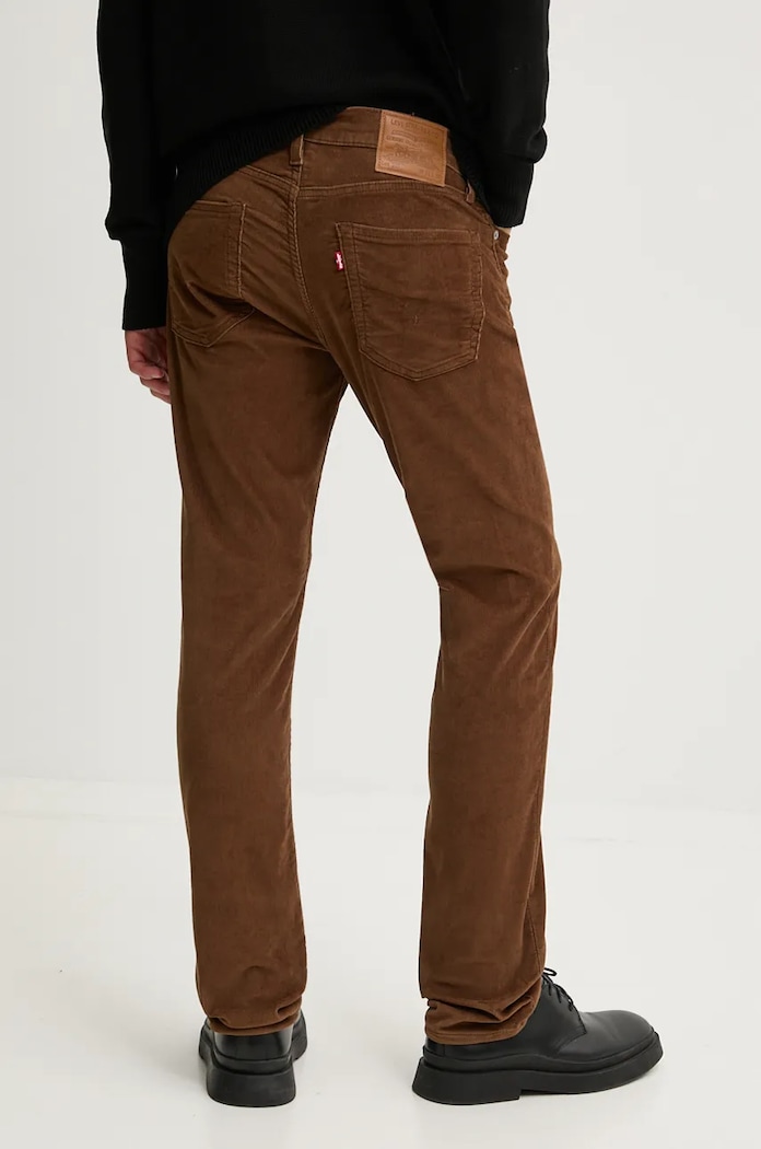 Odzież Levi's jeansy slim fit męskie 511™ SLIM 04511 brązowy