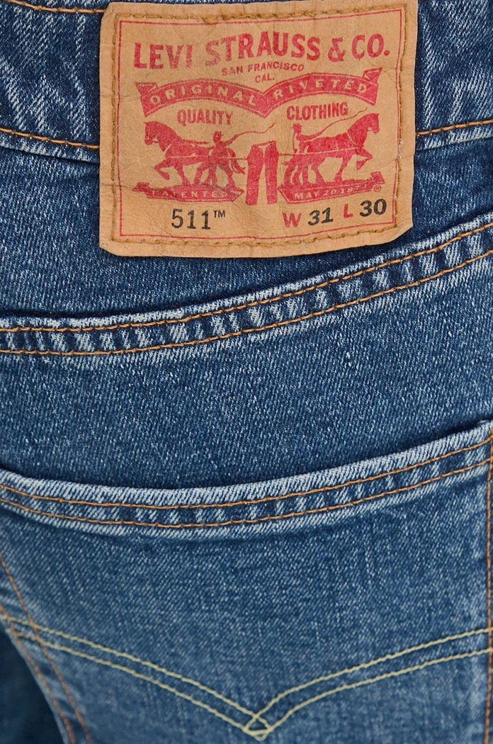 Levi's jeansy slim fit męskie 511™ SLIM niebieski 04511