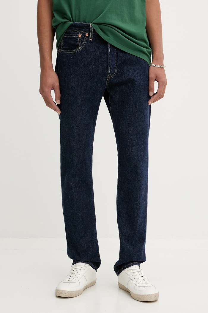 Levi's - Дънки Onewash Regular Fit 501® LEVIS®ORIGINAL тъмносин 00501.0101.