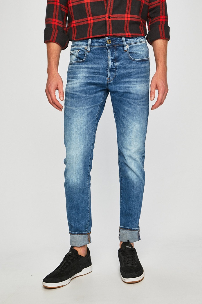 G-Star - Jeansy 3301 Slim 51001.B631.A817 niebieski 51001.B631.A817