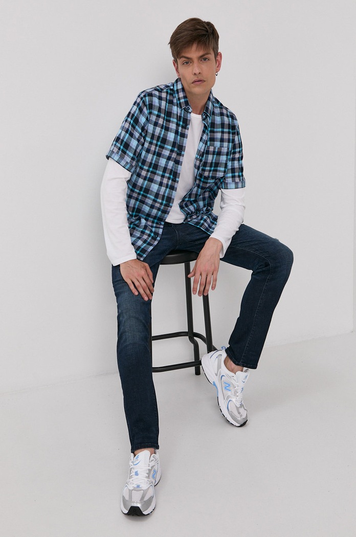 Jack & Jones Jeansy 12193402 granatowy AA00