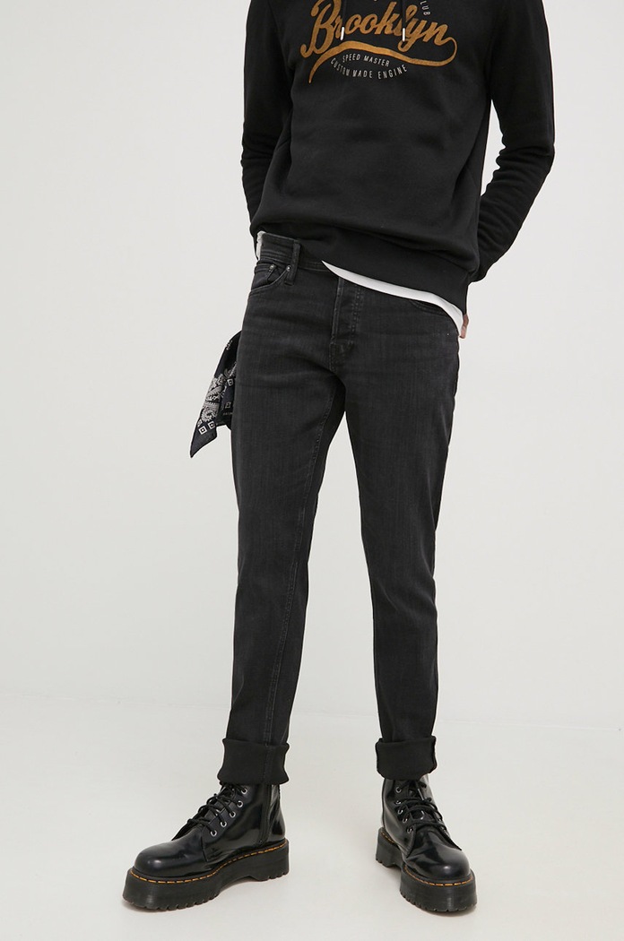 Jack & Jones jeansy czarny 12190854.BlackDenim