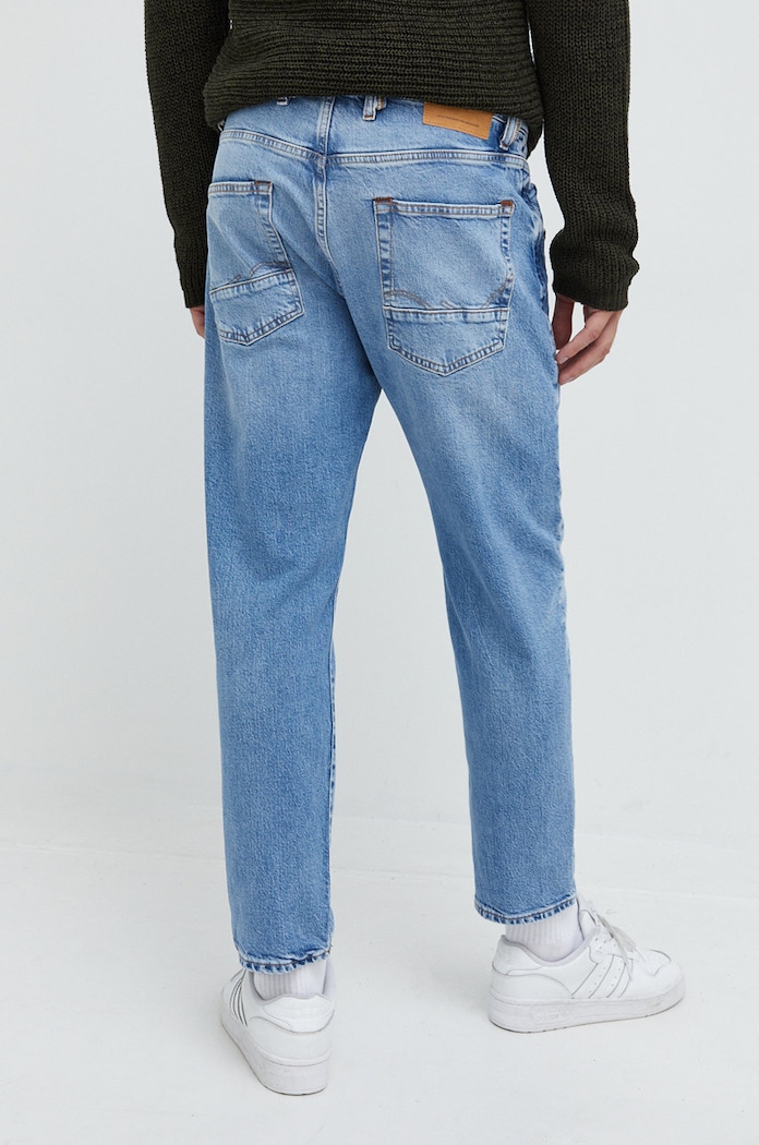 Odzież Jack & Jones Jeansy JJIFRANK 12219565.BlueDenim niebieski