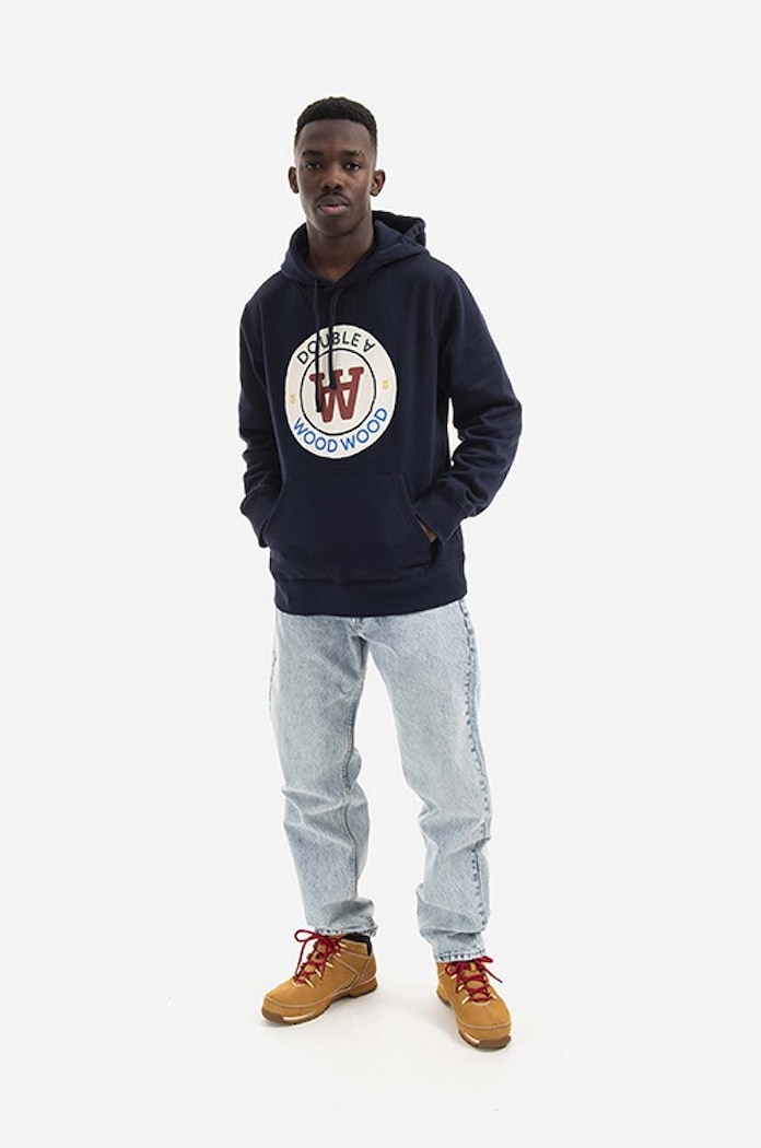 Wood Wood Jeans din bumbac Sol Rigid Denim Slim Fit 12215802.7051 albastru AA00
