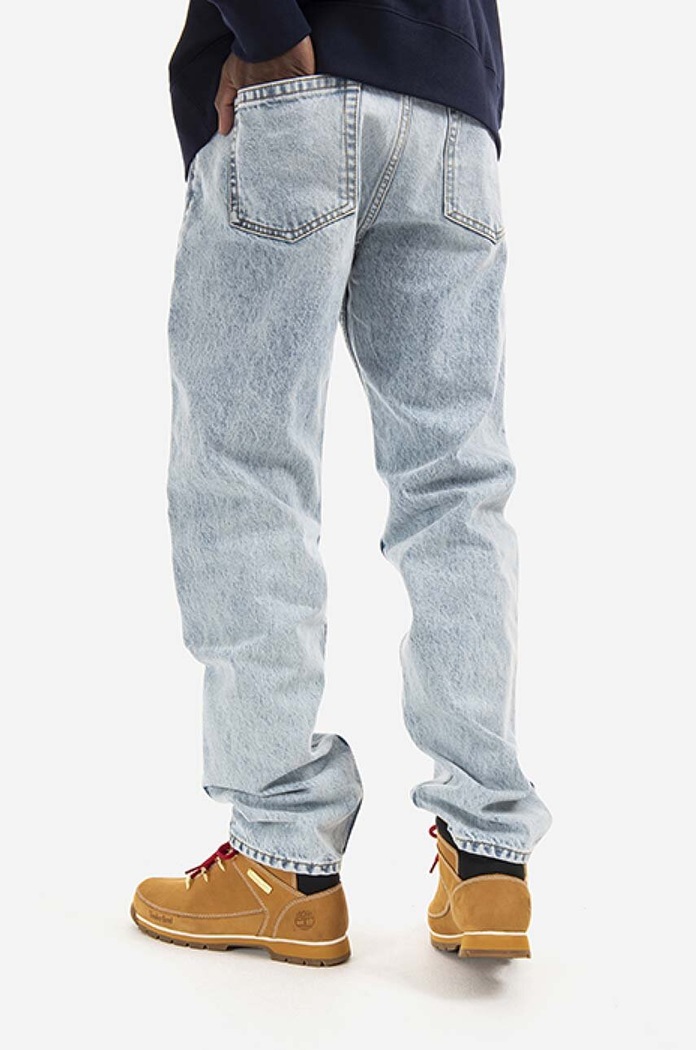 Îmbrăcăminte Wood Wood Jeans din bumbac Sol Rigid Denim Slim Fit 12215802.7051 albastru
