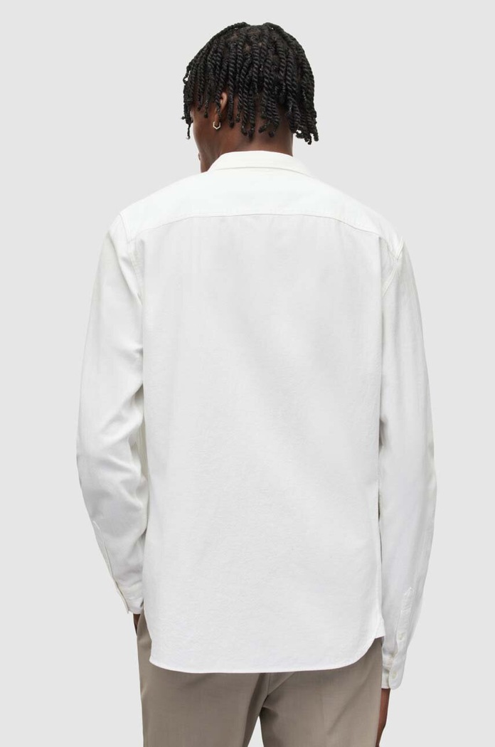 Îmbrăcăminte AllSaints camasa din bumbac MS021U alb