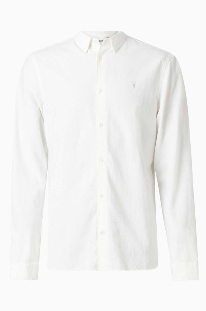 AllSaints camasa din bumbac alb MS021U