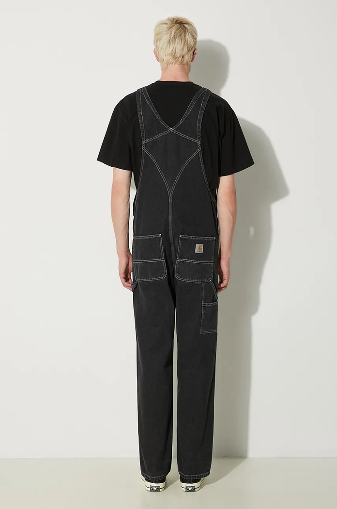 Carhartt WIP cotton overalls black I022946