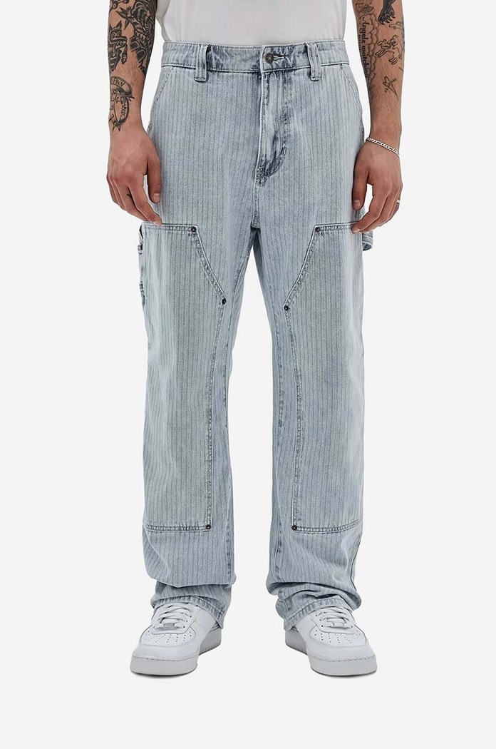 Džíny Guess Herringbone Panel Carpenter modrá M3GG80.D4ZW0