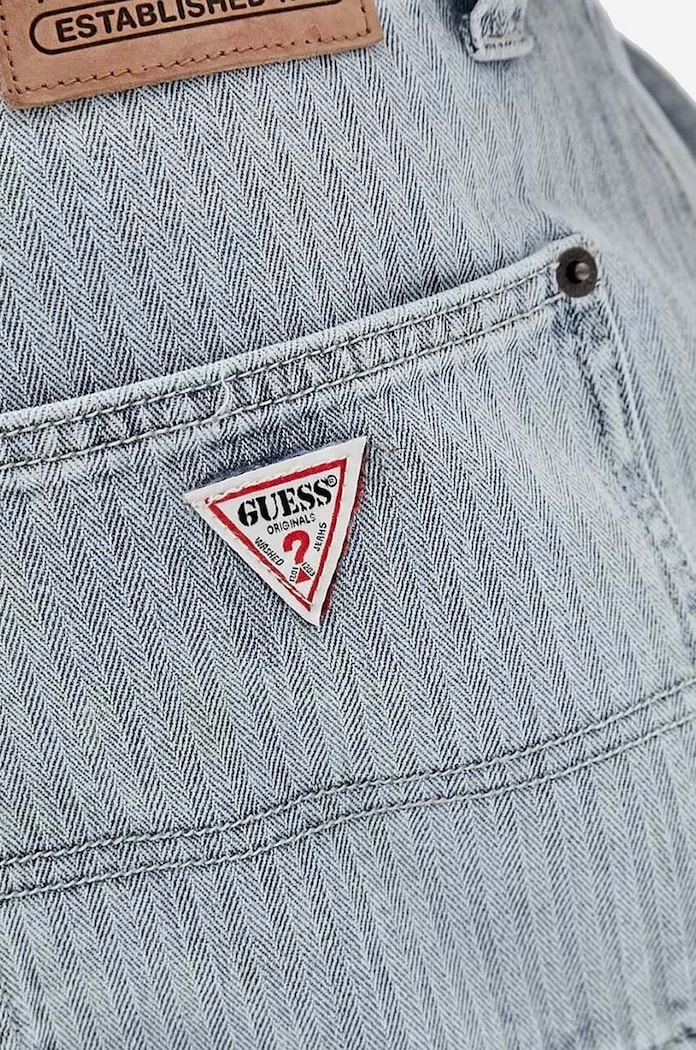 Oblečení Džíny Guess Herringbone Panel Carpenter M3GG80.D4ZW0 modrá