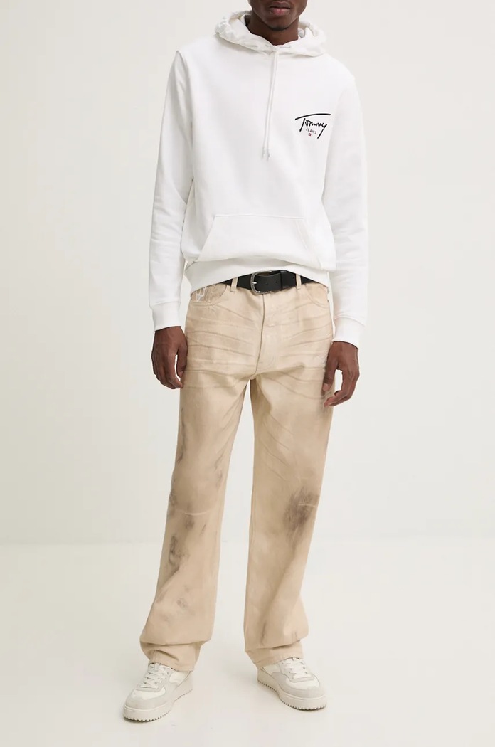 Naked Wolfe jeansi bej signature.baggy.denim