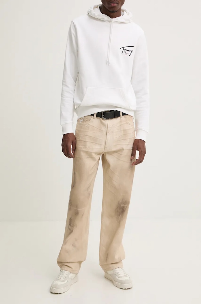 Naked Wolfe jeansi bej signature.baggy.denim