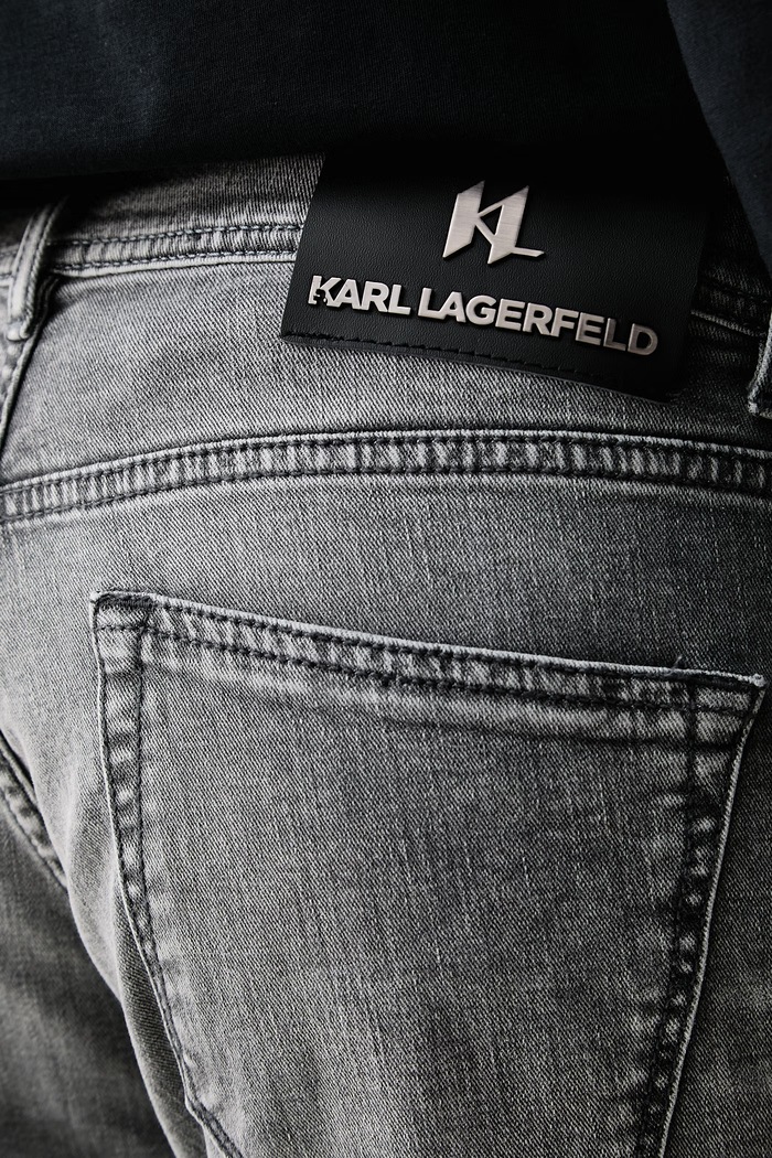 Karl Lagerfeld regularne traperice za muškarce KL-JACK siva 500843.265501