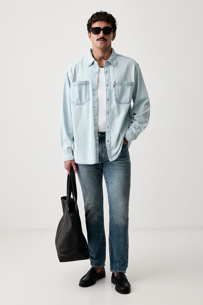 Levi's Rifle tapered pánske 502™ TAPER 29507.1888 modrá AA00