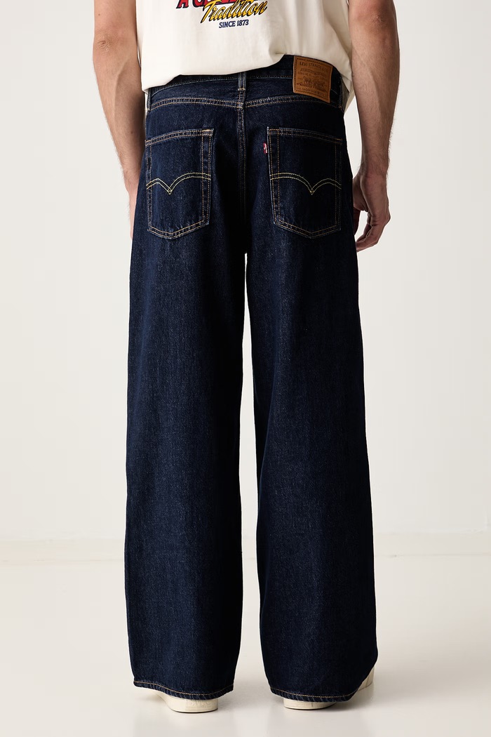 Odjeća Levi's wide leg traperice za muškarce BAGGY WIDE LEG 0081B plava