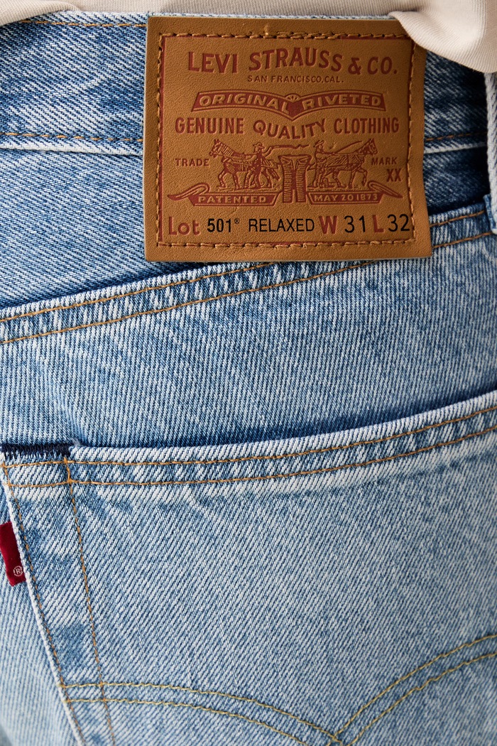 Levi's jeansy relaxed fit męskie 501® RELAXED niebieski 0057V.0003