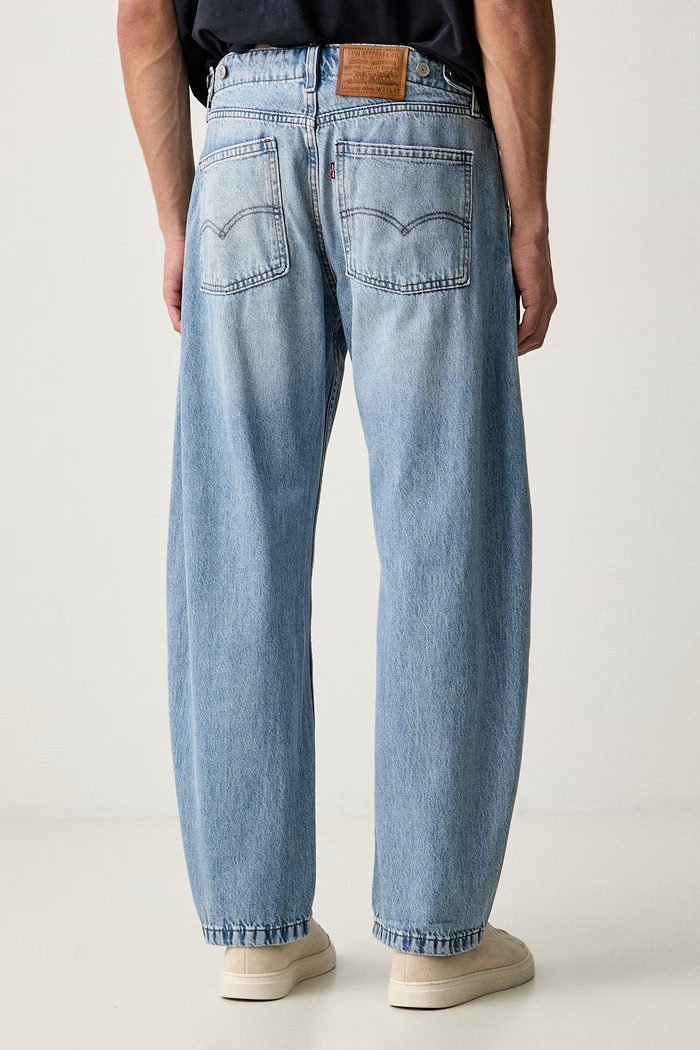Odzież Levi's jeansy barrel męskie BAGGY BARREL 0057O niebieski