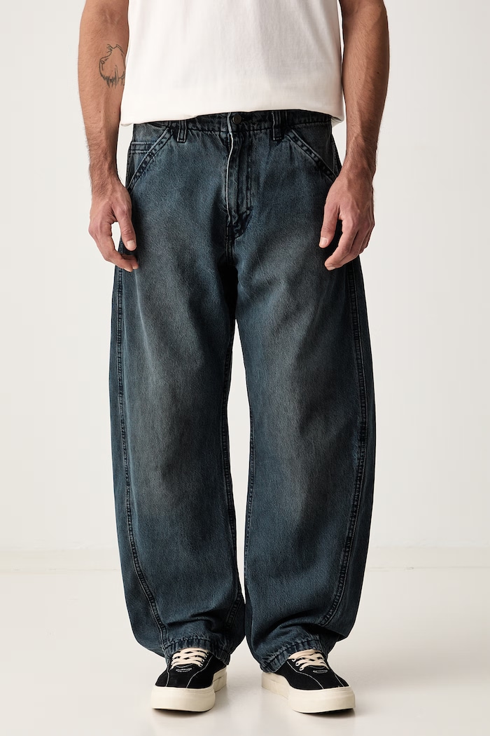 Levi's barrel Ανδρικά BAGGY BARREL μπλε 0057O