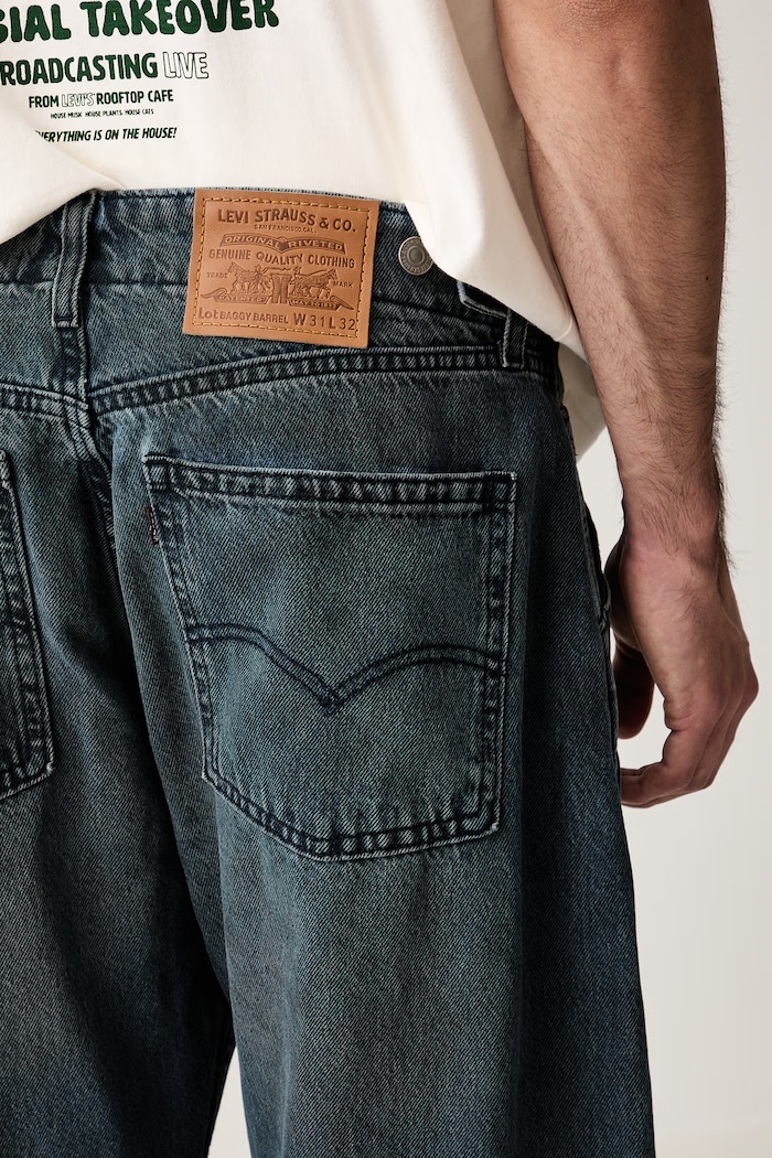 Levi's barrel Ανδρικά BAGGY BARREL μπλε 0057O