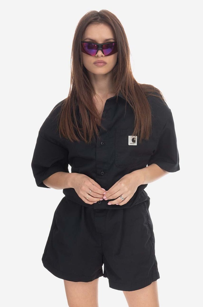 Carhartt WIP denim jumpsuit fabric black I032070