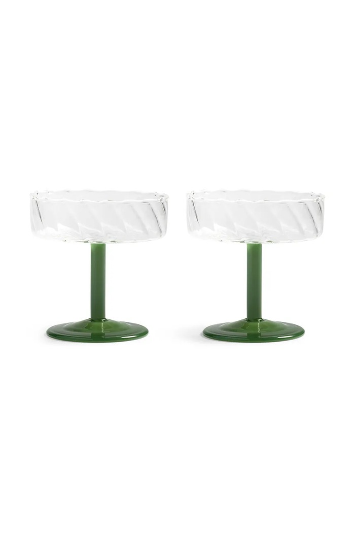 Sklenice na šampaňské &k amsterdam 2-pack zelená 347.08