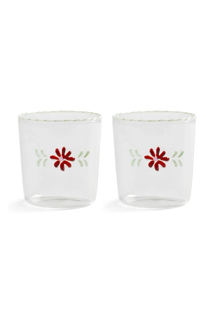&k amsterdam pohár szett flora red 300 ml 2 db áttetsző 361.02