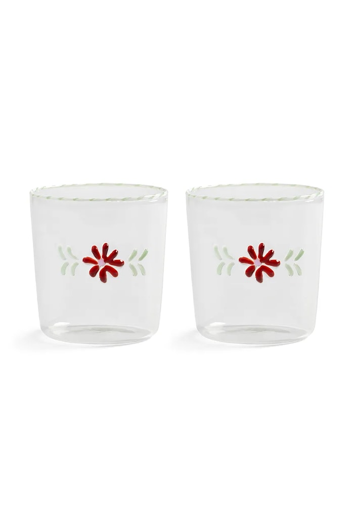 &k amsterdam pohár szett flora red 300 ml 2 db áttetsző 361.02