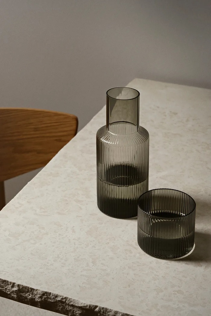 ferm LIVING pahar 4-pack 1104264665 gri AA00