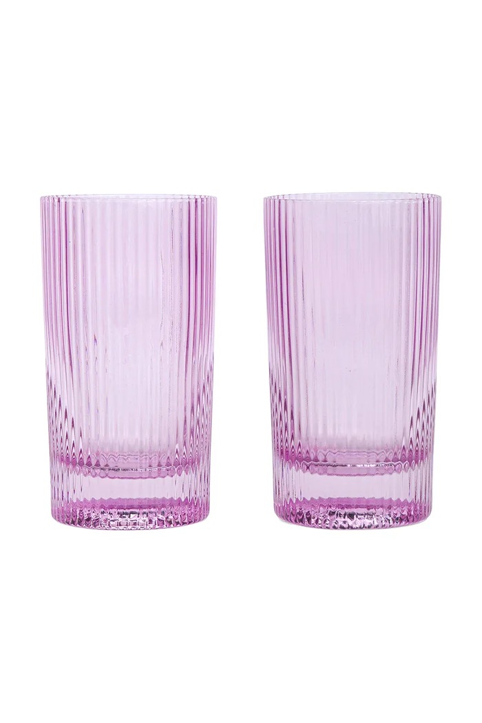 Here's How set de pahare pentru bauturi Stella 355 ml 2-pack roz HHC123UK