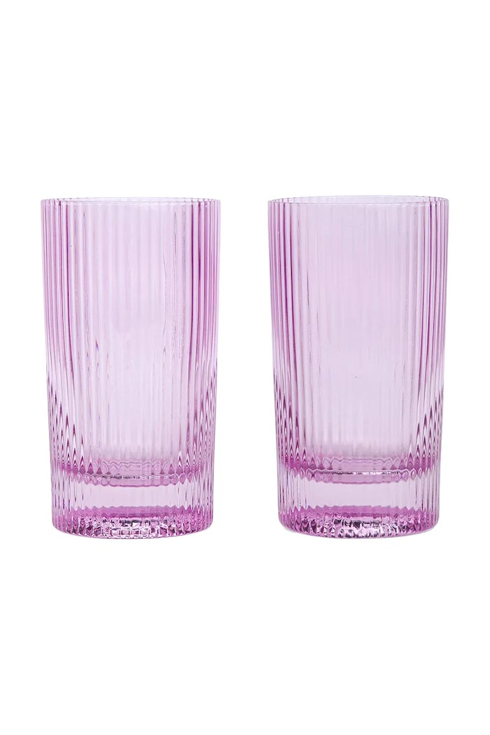 Here's How set de pahare pentru bauturi Stella 355 ml 2-pack roz HHC123UK
