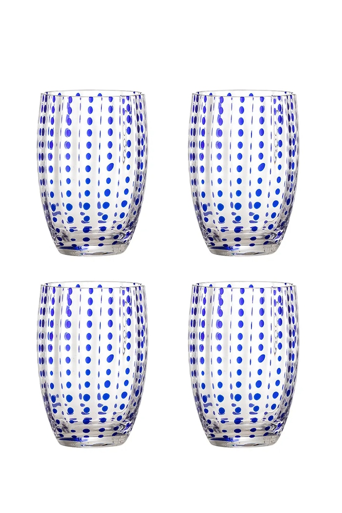 Bloomingville set de pahare Brinley 350 ml 4-pack albastru 82072202