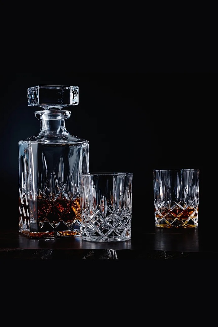 Dekanter za viski s kozarci Nachtmann Noblesse Whisky 700 ml 3-pack 91899 transparentna AA00