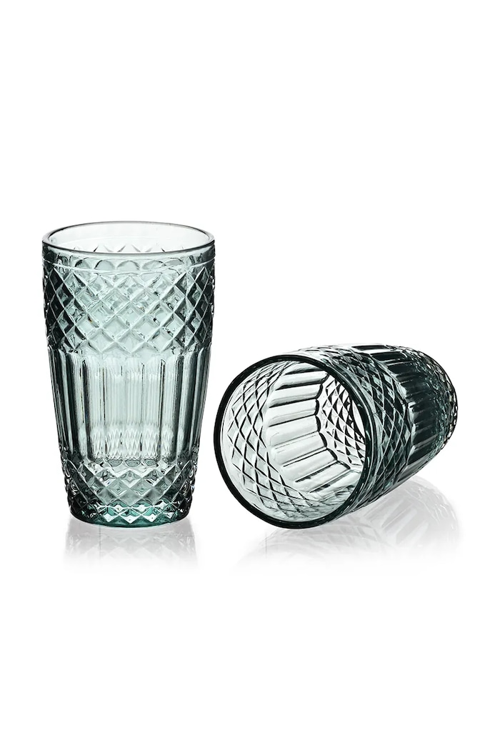 Kuchyňa a bar Sada pohárov Affek Design Ella 370 ml 4-pak HTIA8081.SR tyrkysová
