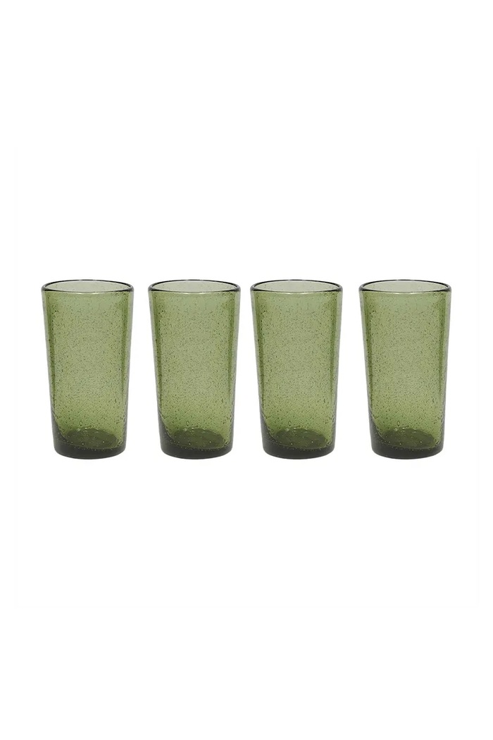 Sada pohárov OYOY Kuki 330 ml 4-pak zelená L301335