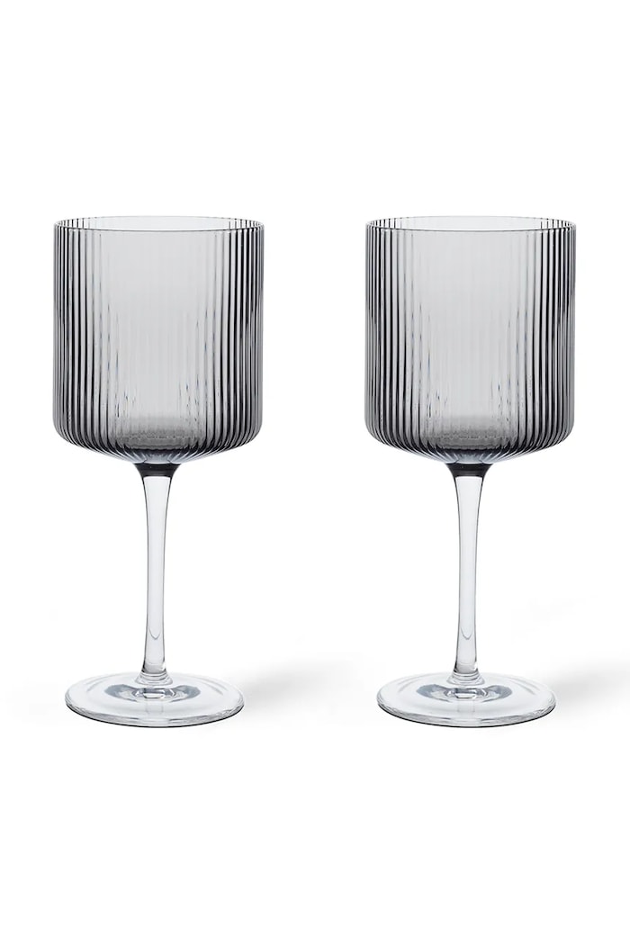 Σετ ποτηριών κρασιού ferm LIVING 325 ml 2-pack μαύρο 1104270092