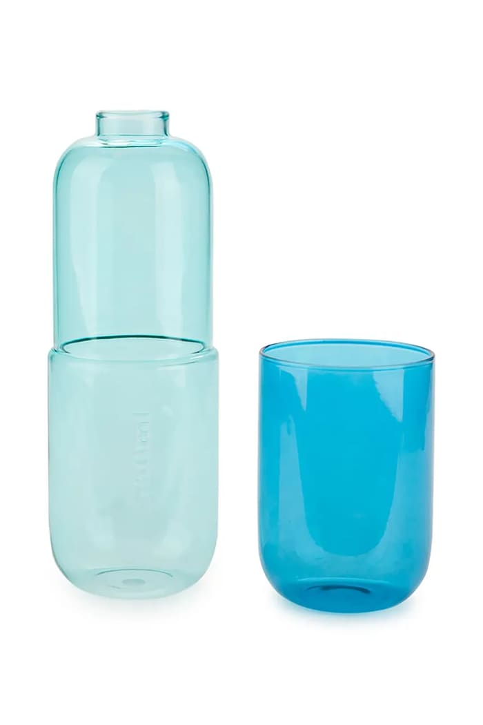 Balvi butelka i szklanka na wodę Water Pill 550 ml 28148 niebieski AA00