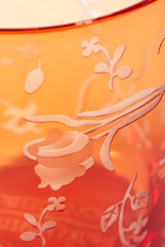 Sada pohárov Pols Potten scattered flower 250 ml 2-pak 140.230.231 oranžová