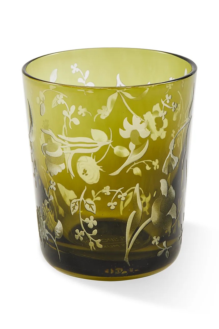 Kuchyňa a bar Sada pohárov Pols Potten scattered flower 250 ml 2-pak 140.230.234 zelená