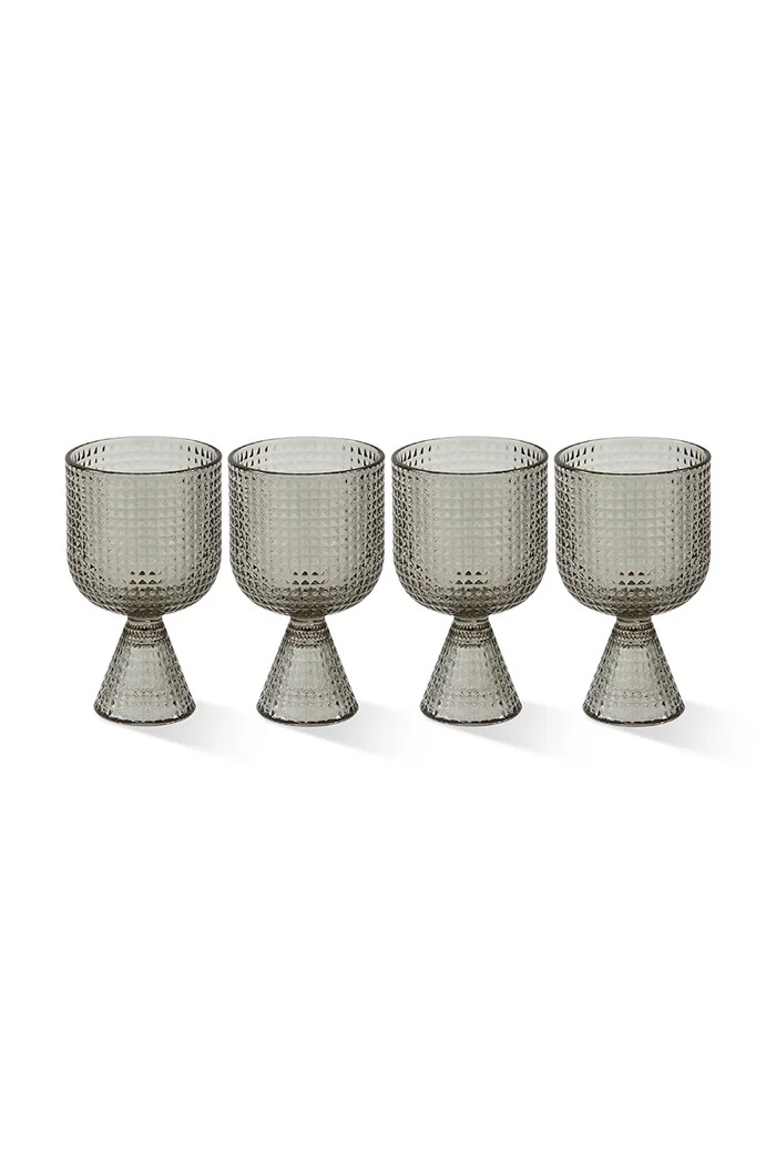 Sada pohárov na víno Pols Potten Rooftop 390 ml 4-pak sivá 140.230.220