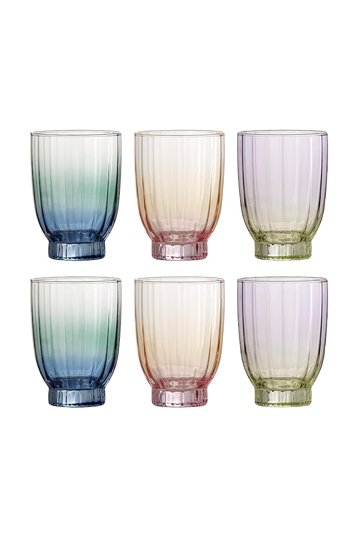 Komplet kozarcev Bloomingville Nicoline 330 ml 6-pack pisana 82068743