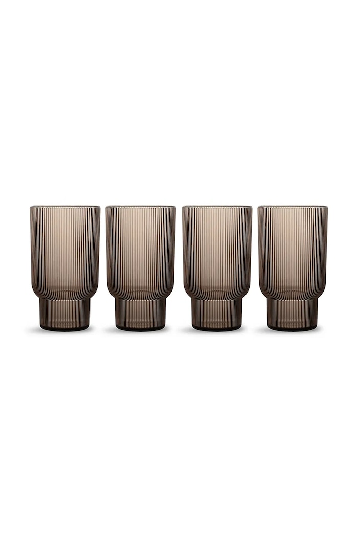 Sagaform sada pohárov 430 ml hnedá 5018744