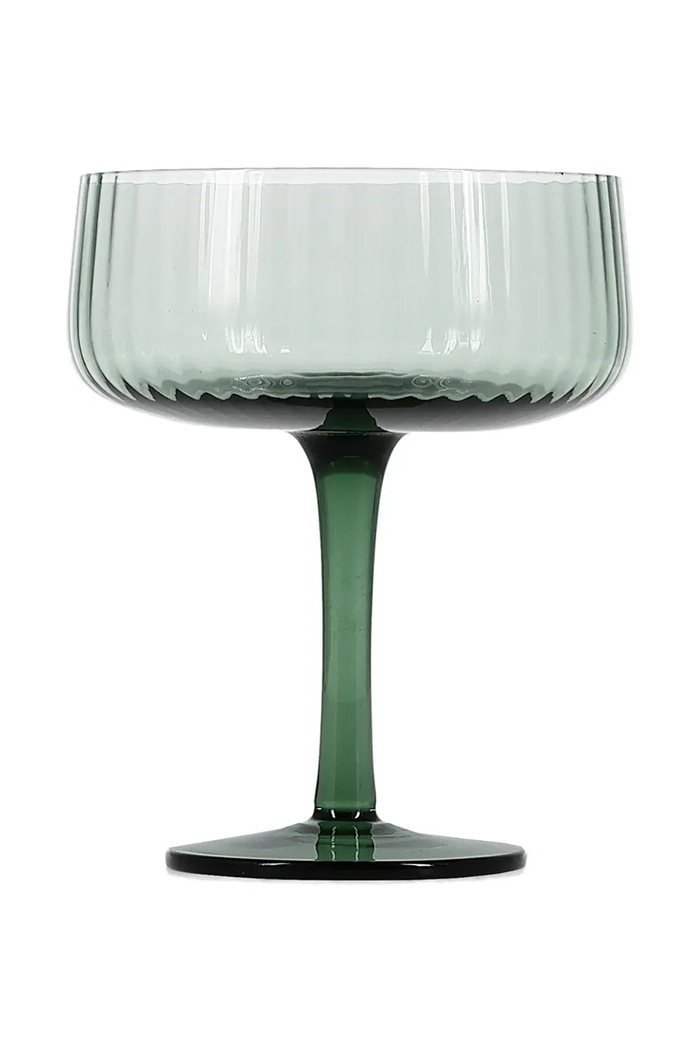 S|P Collection komplet kozarcev na peclju za šampanjec iz barvanega stekla 230 ml zelena 856042
