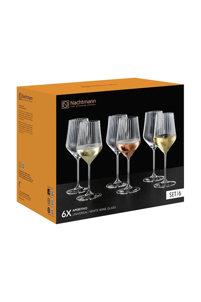 Kuhinja in bar Nachtmann komplet kozarcev na peclju za vino iz kristalnega stekla 490 ml 105997 transparentna