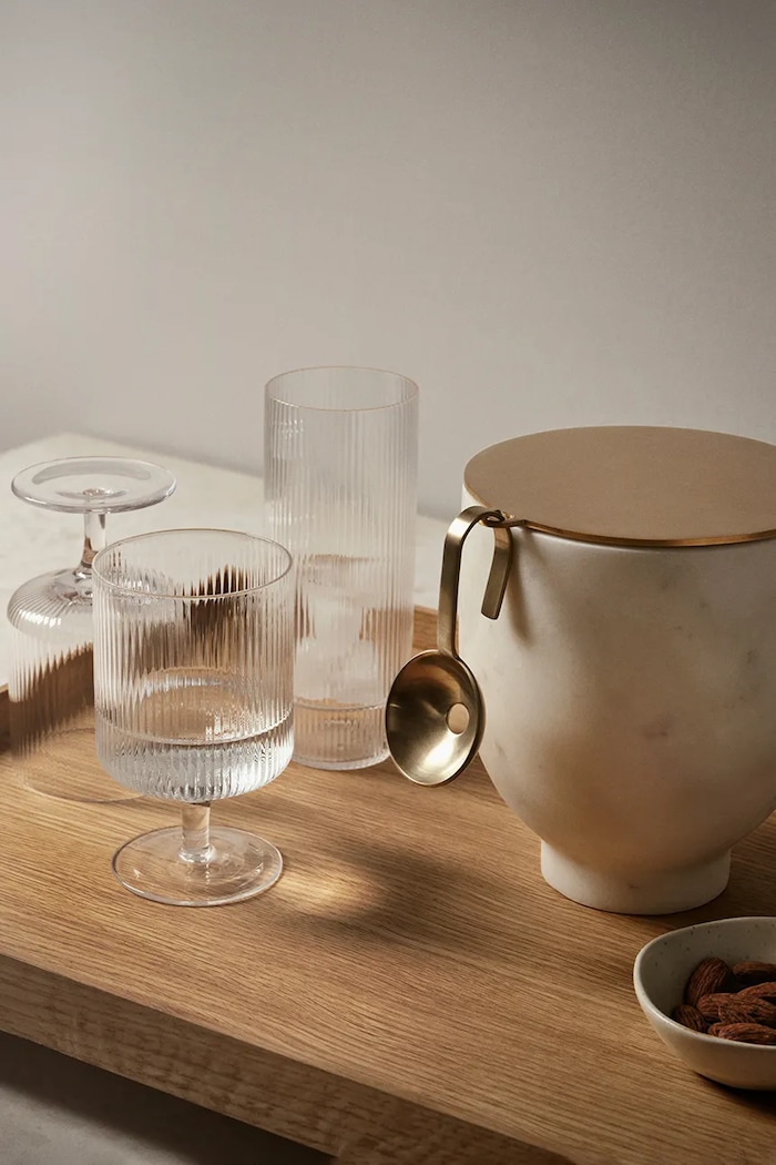 Ferm Living Zestaw kieliszków do wina ze szkła 100488211 transparentny AA00
