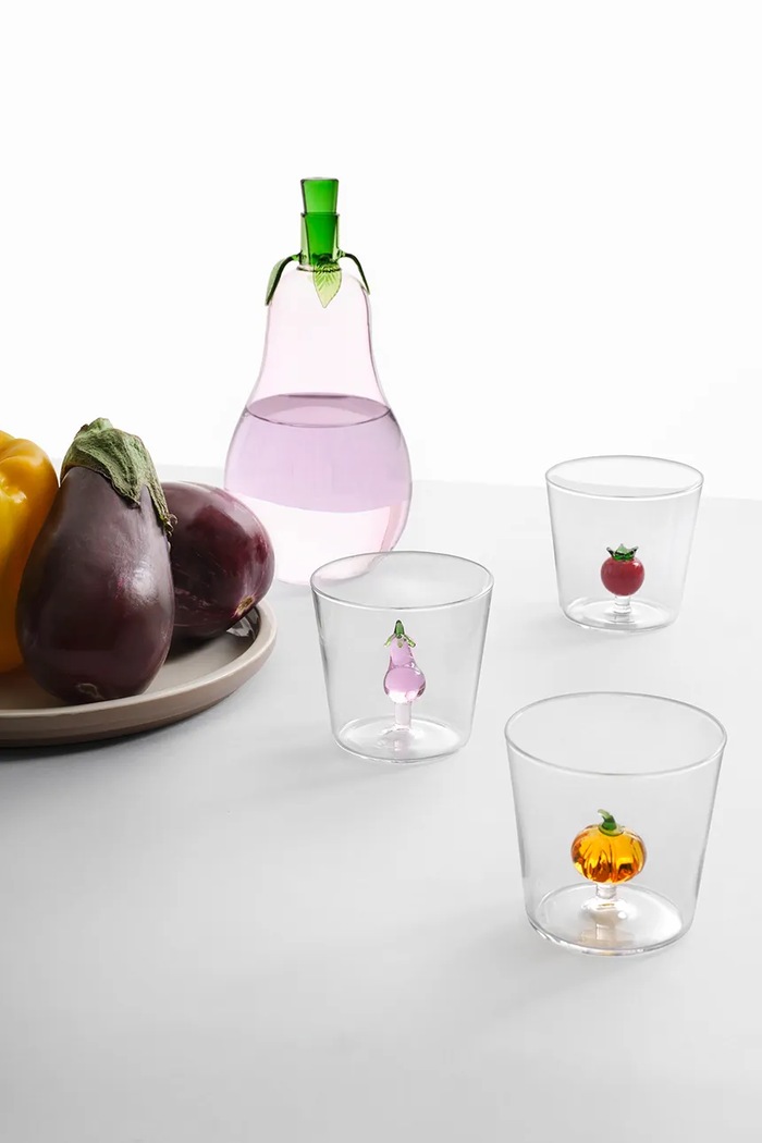 Zestaw szklanek ze szkła borokrzemianowego Vegetables 300 ml Ichendorf Milano multicolor 9997095